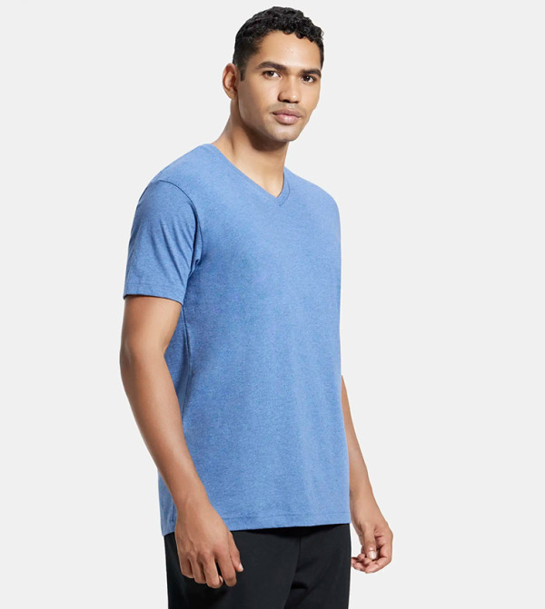 Jockey Jockey - Blue V-Neck T-Shirts