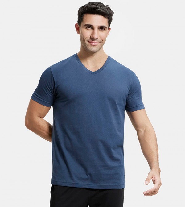 Jockey Jockey - Navy V-Neck T-Shirts