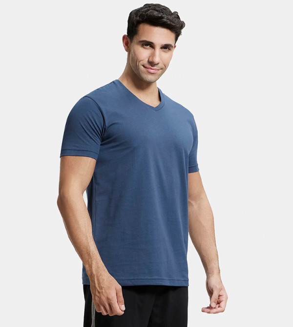 Jockey Jockey - Navy V-Neck T-Shirts