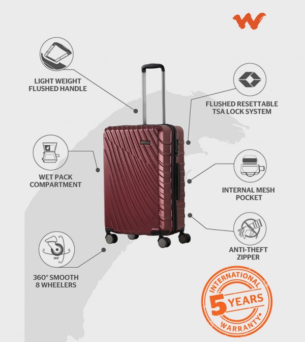 Wildcraft  Bags - Red Trolley Bags & Luggage