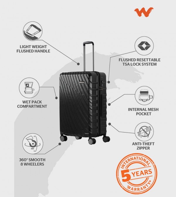 Wildcraft  - Black Trolley Bags & Luggage