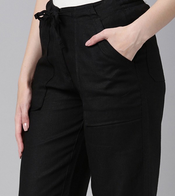 Go Colors Go Colors - Black Casual Pants