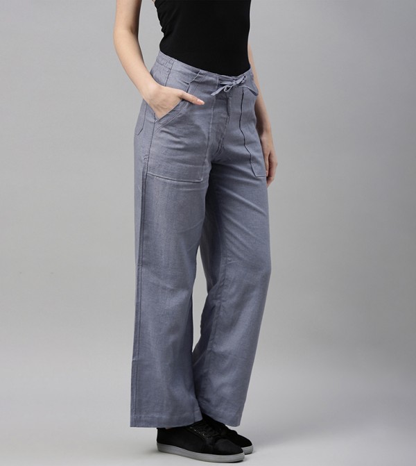 Go Colors Go Colors - Blue Casual Pants