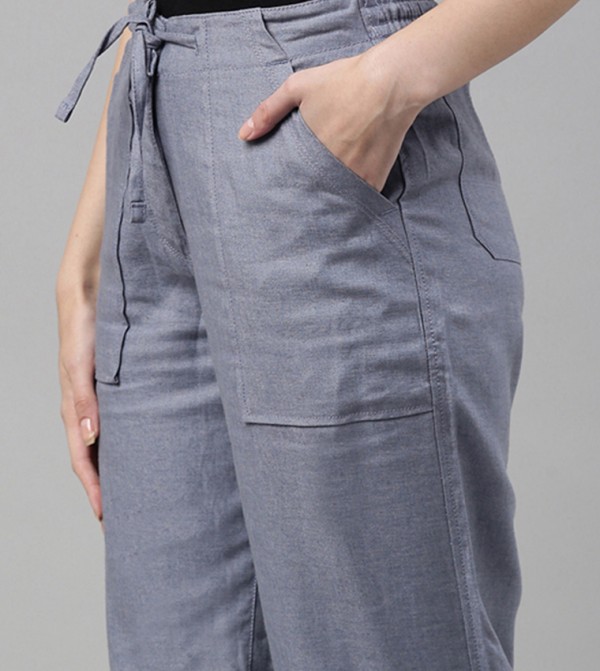 Go Colors Go Colors - Blue Casual Pants