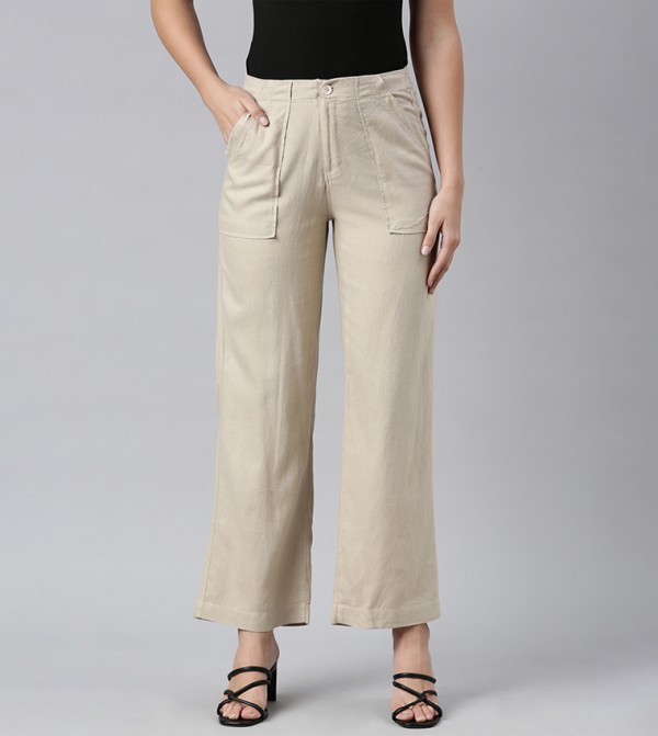 Go Colors Go Colors - Beige Casual Pants
