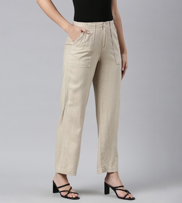 Go Colors Go Colors - Beige Casual Pants