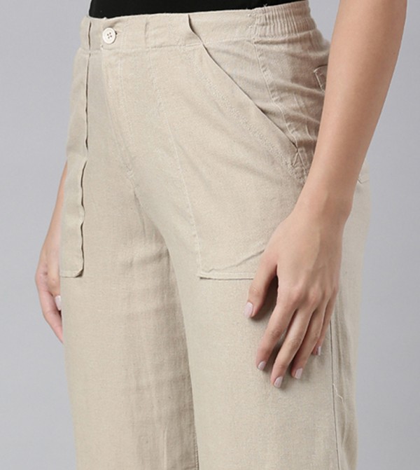 Go Colors Go Colors - Beige Casual Pants