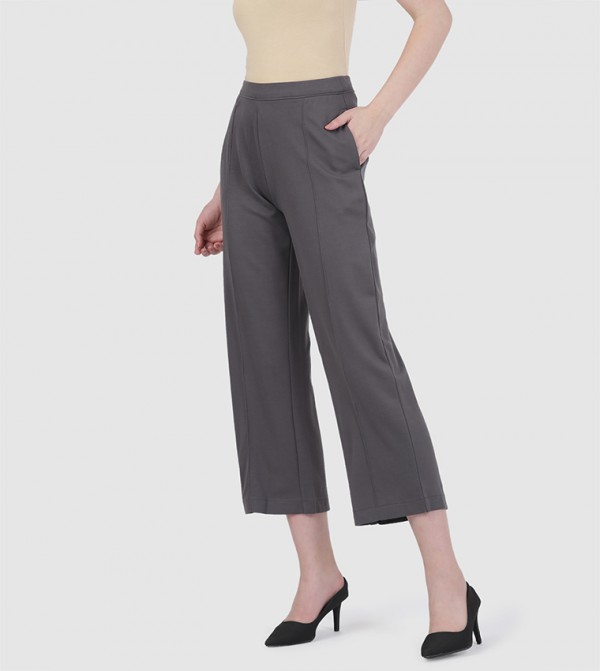 Go Colors Go Colors - Grey Casual Pants