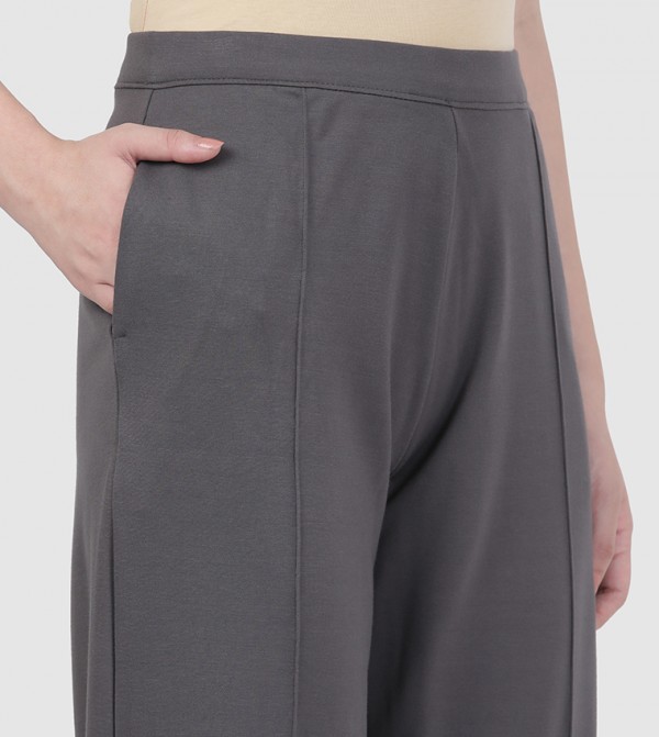 Go Colors Go Colors - Grey Casual Pants