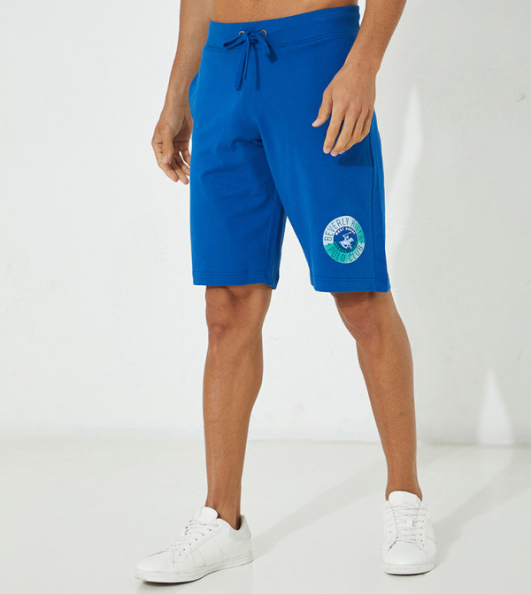 Beverly Hills Polo Club  Clothing - Blue Casual Shorts