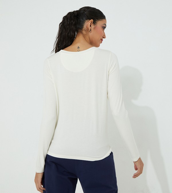 Beverly Hills Polo Club Long Sleeve T-Shirts - White Casual T-Shirts