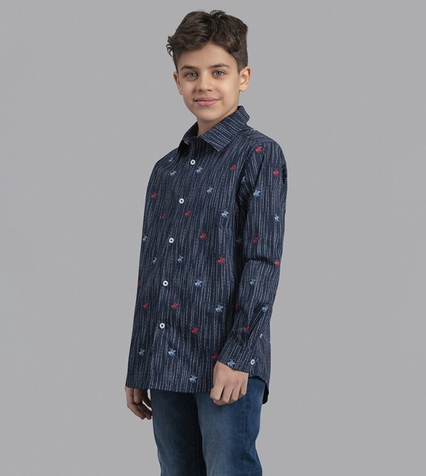 بيفرلي هيلز بولو كلوب  ملابس - كحلي مزرق  قمصان