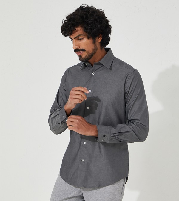 Beverly Hills Polo Club evening wear - Black Formal Shirts