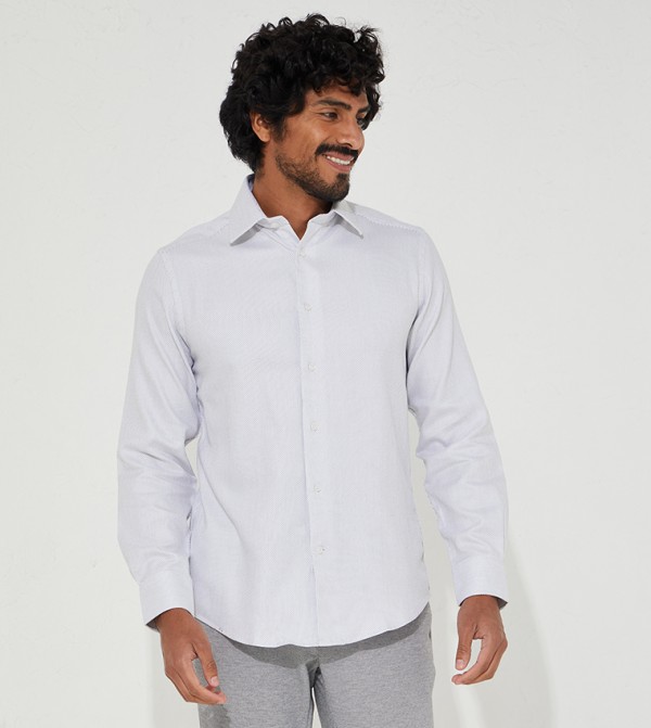 Beverly Hills Polo Club evening wear - Grey Formal Shirts
