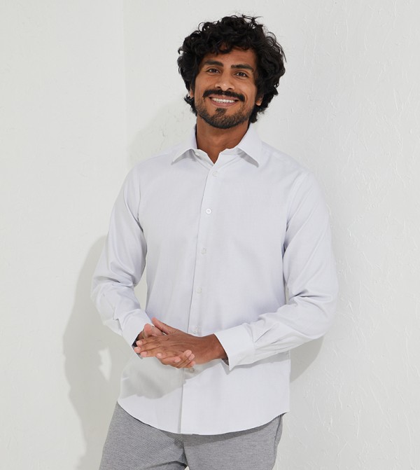 Beverly Hills Polo Club evening wear - Grey Formal Shirts