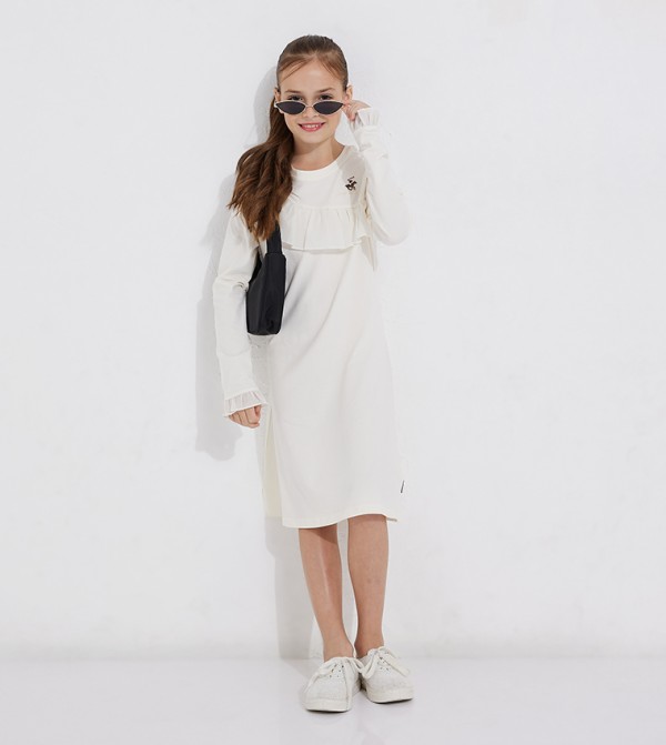 Beverly Hills Polo Club Clothing - Beige Casual Dress