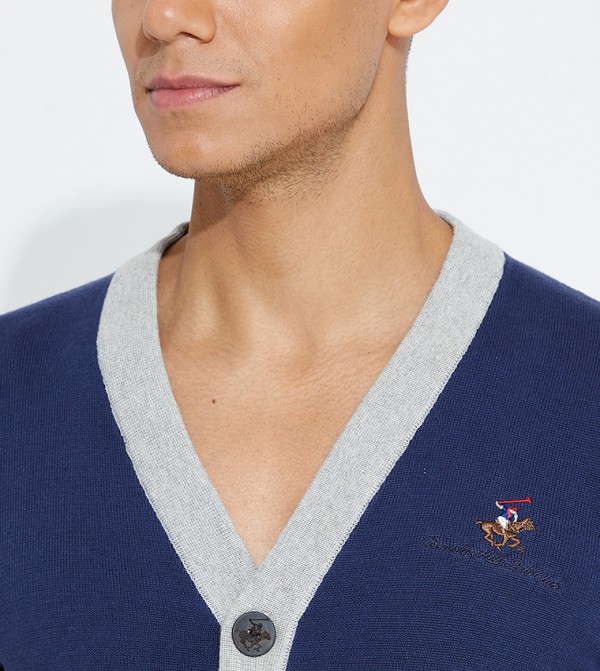 بيفرلي هيلز بولو كلوب ملابس - كحلي مزرق Cardigan