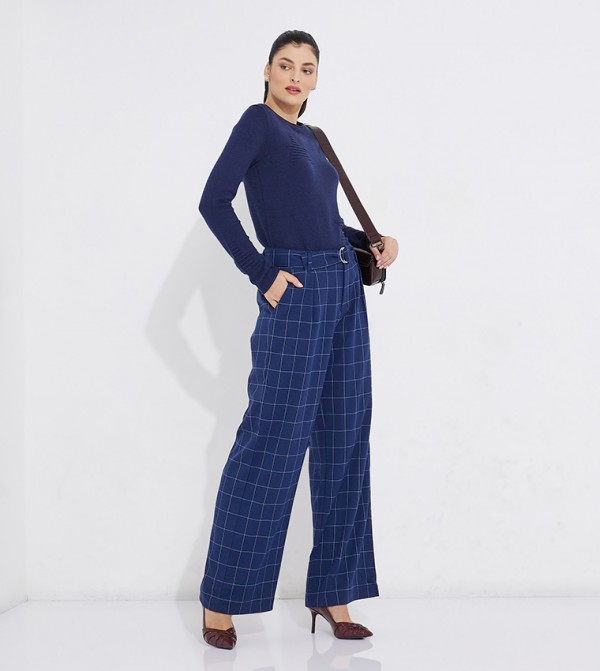Beverly Hills Polo Club  Pants & Leggings - NAVY BLUE Regular Pants