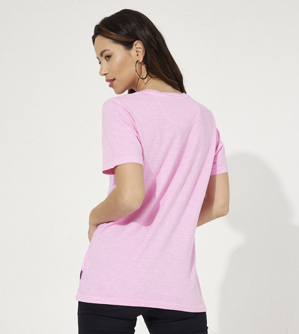Beverly Hills Polo Club  T-Shirts - Pink Casual T-Shirts