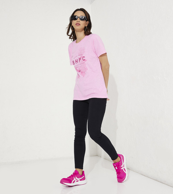 Beverly Hills Polo Club  T-Shirts - Pink Casual T-Shirts