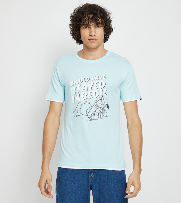 The Souled Store  - Blue Casual T-Shirts