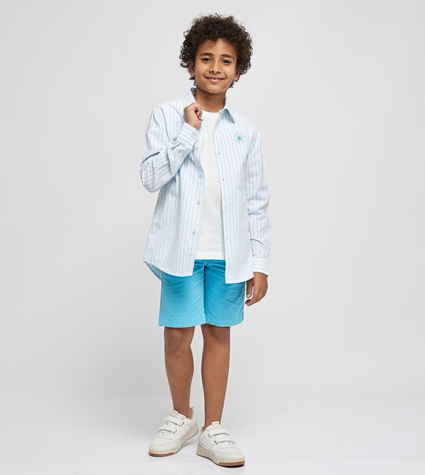 Beverly Hills Polo Club  Topwear - Light Blue Shirts