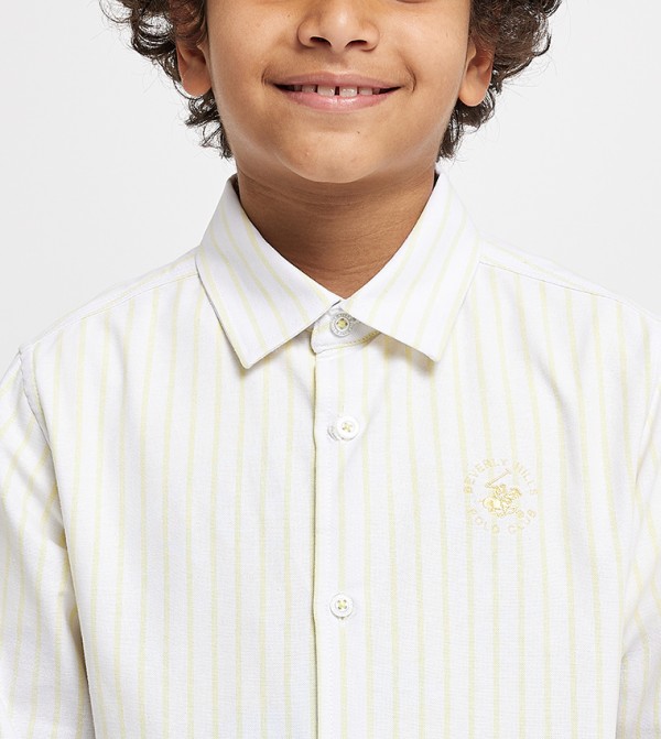 Beverly Hills Polo Club  Shirts - Light Yellow Shirts