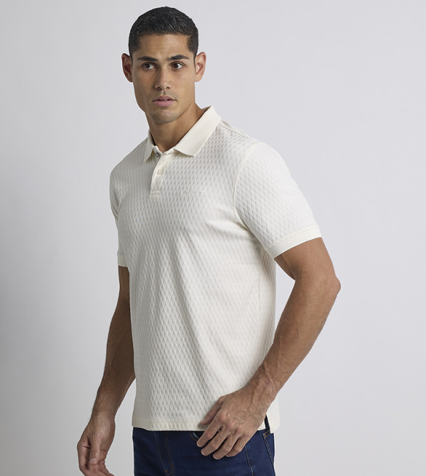 Ben Sherman  Clothing - White Polo T-shirts