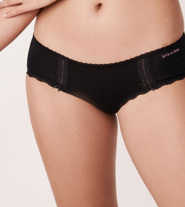 La Vie en Rose  - Black Briefs