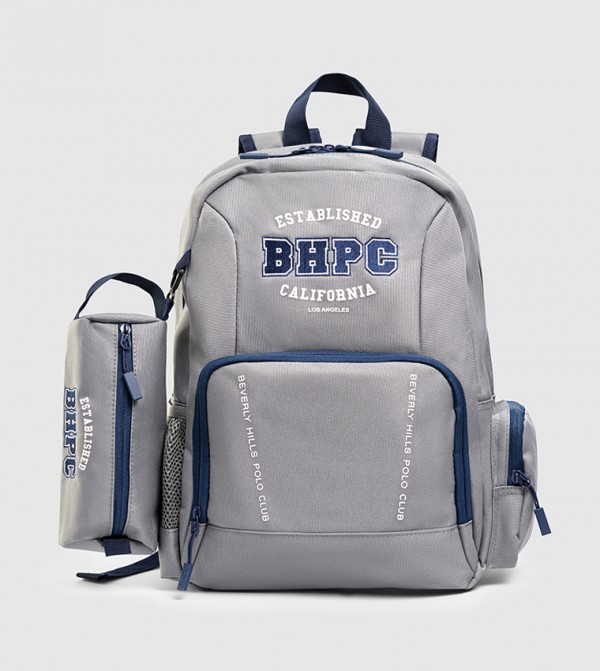Beverly Hills Polo Club  School Bags - Grey Backpacks