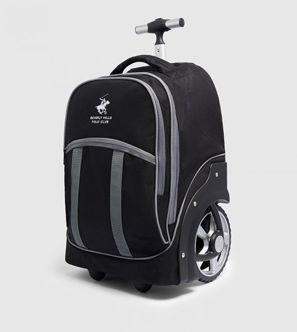 Beverly Hills Polo Club Back to School - Black Trolley Backpack