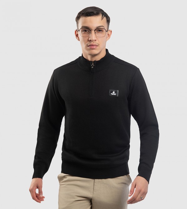 Beverly Hills Polo Club  Turtle Neck Sweaters - Black Turtle neck Sweaters