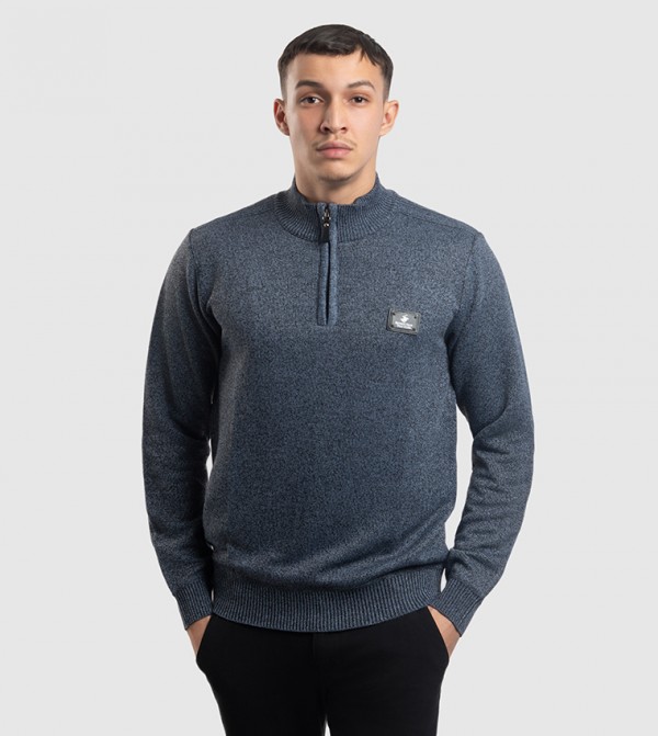 Beverly Hills Polo Club  Turtle Neck Sweaters - Grey Turtle neck Sweaters