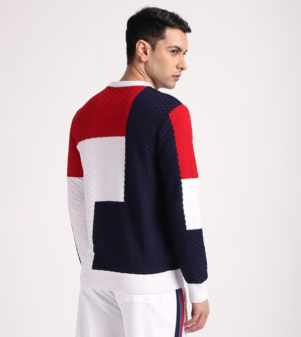 Beverly Hills Polo Club Beverly Hills Polo Club - White Round Neck Sweaters