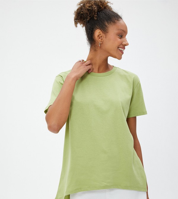 Koton - Outlet Koton - Outlet - Green Casual T-Shirts