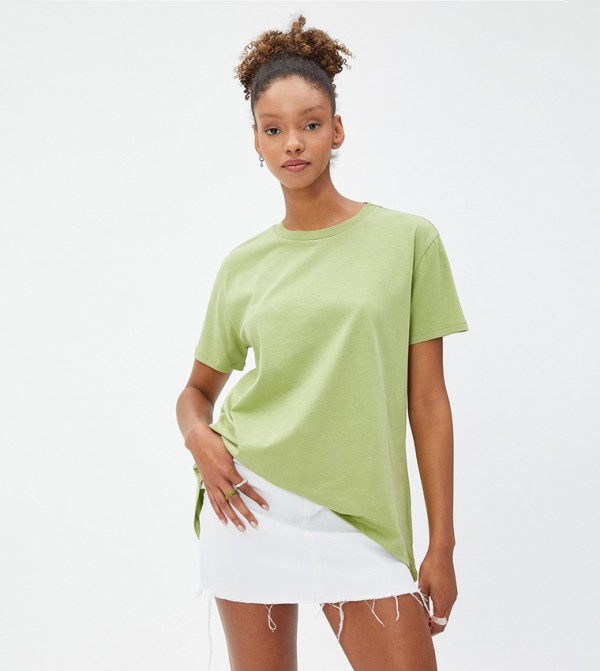 Koton - Outlet Koton - Outlet - Green Casual T-Shirts