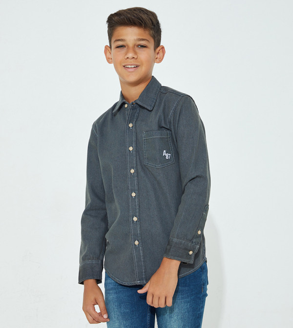  ايروبوستال  ايروبوستال - رمادي قمصان