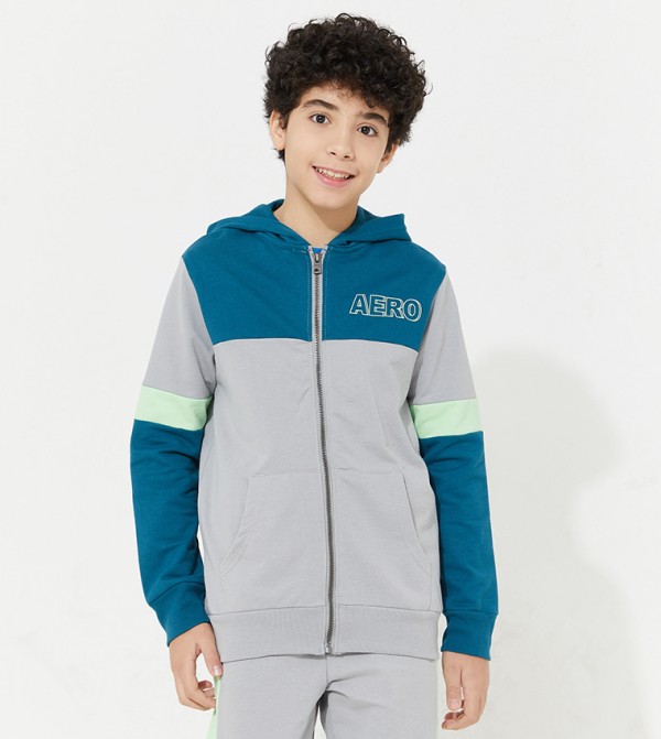 Aeropostale  Winterwear & Outerwear - Grey Hoodies