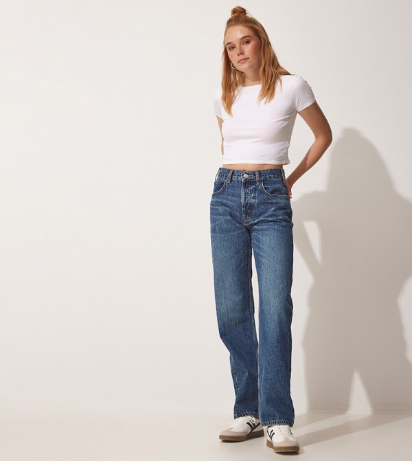 Happiness İstanbul Happiness Istanbul - Navy Mom Jeans