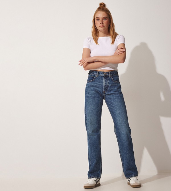 Happiness İstanbul Happiness Istanbul - Navy Mom Jeans