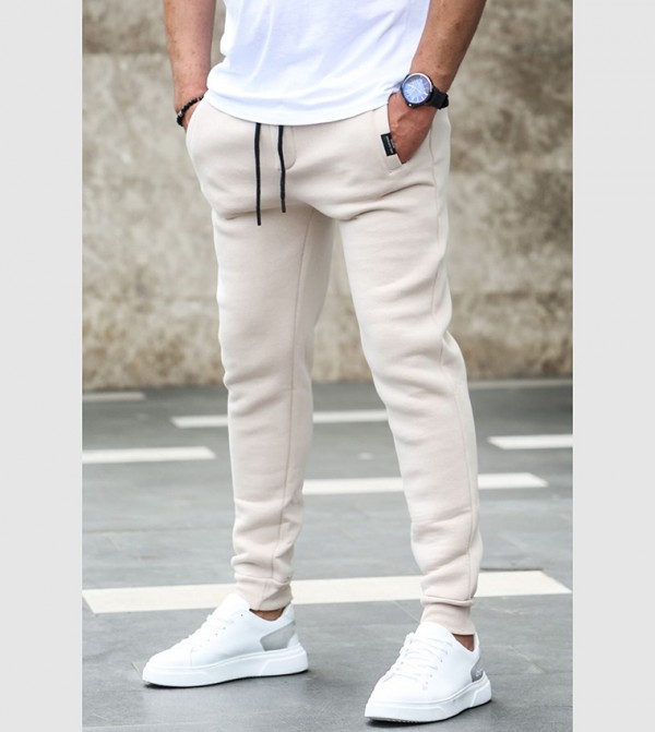 Madmext  - Beige Joggers