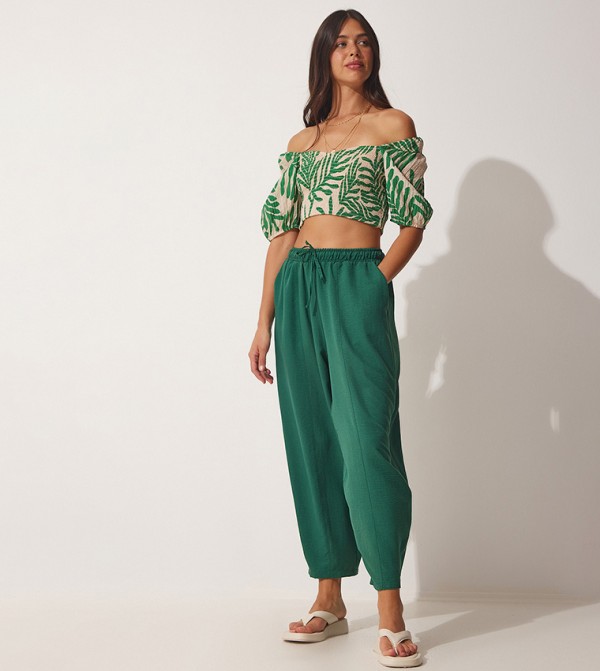 Happiness İstanbul - Outlet Happiness Istanbul - Green Casual Pants