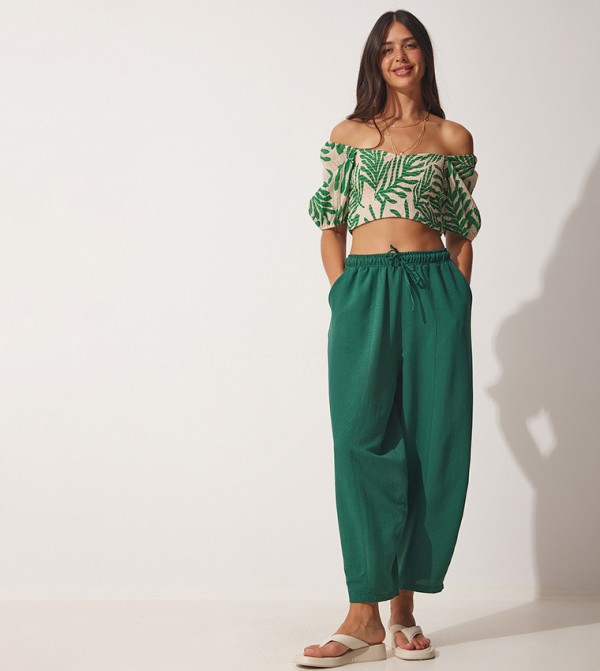 Happiness İstanbul - Outlet Happiness Istanbul - Green Casual Pants