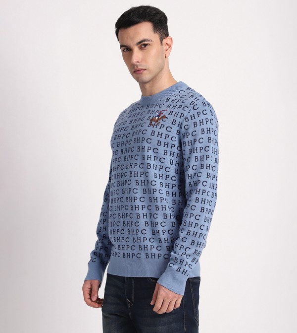 بيفرلي هيلز بولو كلوب بيفرلي هيلز بولو كلوب - أزرق Round Neck Sweaters