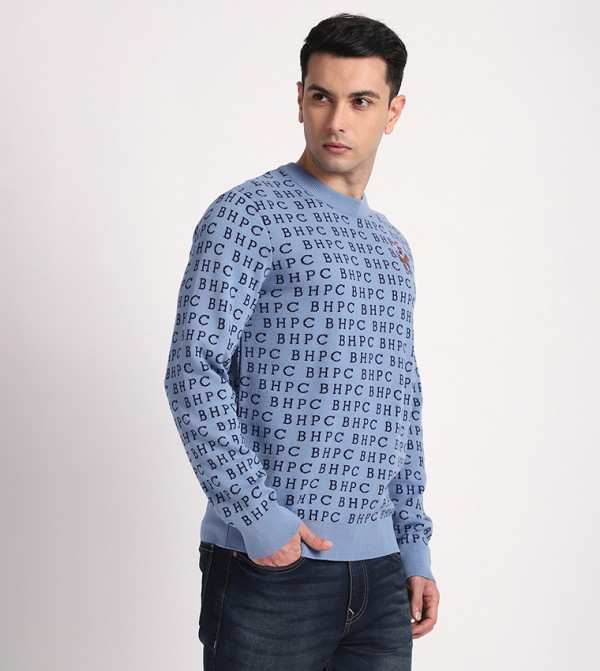 بيفرلي هيلز بولو كلوب بيفرلي هيلز بولو كلوب - أزرق Round Neck Sweaters