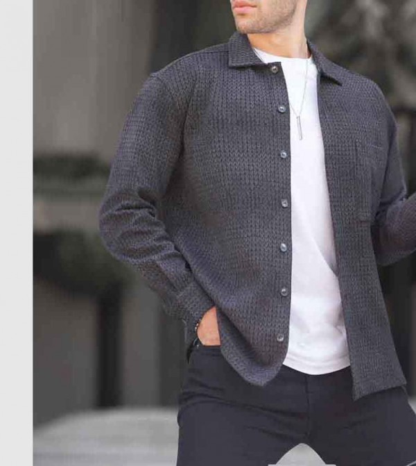 Madmext  - Grey Casual Jackets
