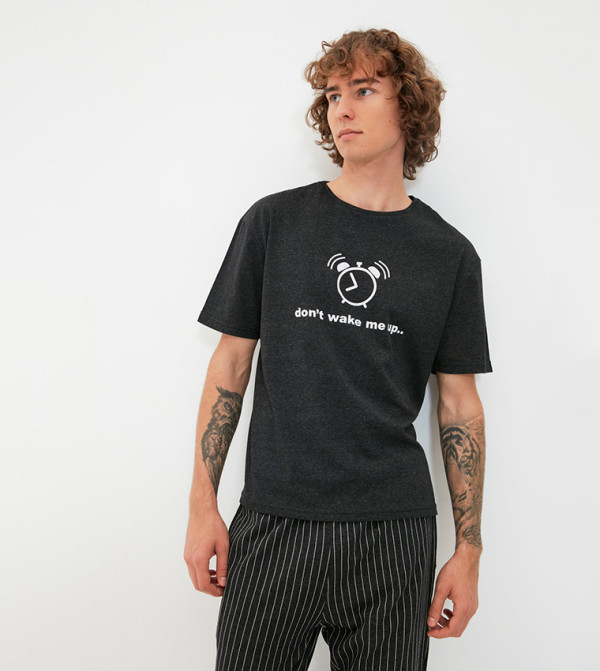 Trendyol - Outlet  - Grey Pyjama Set