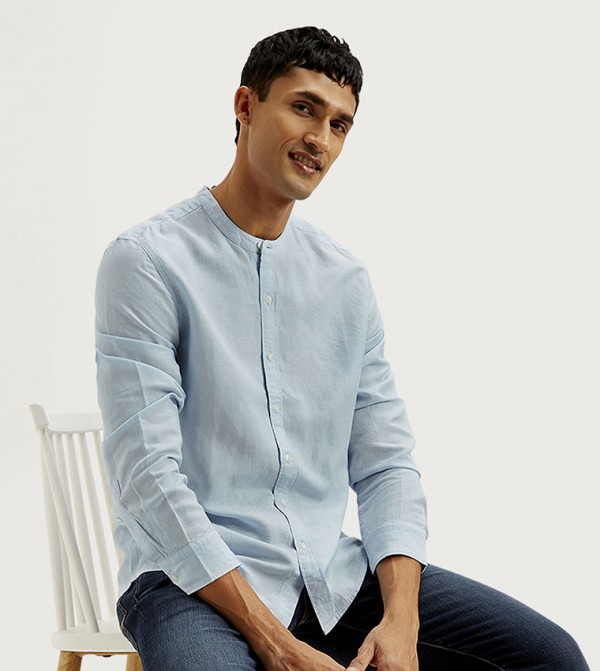 ليفايز  قمصان - أزرق Long Sleeves
