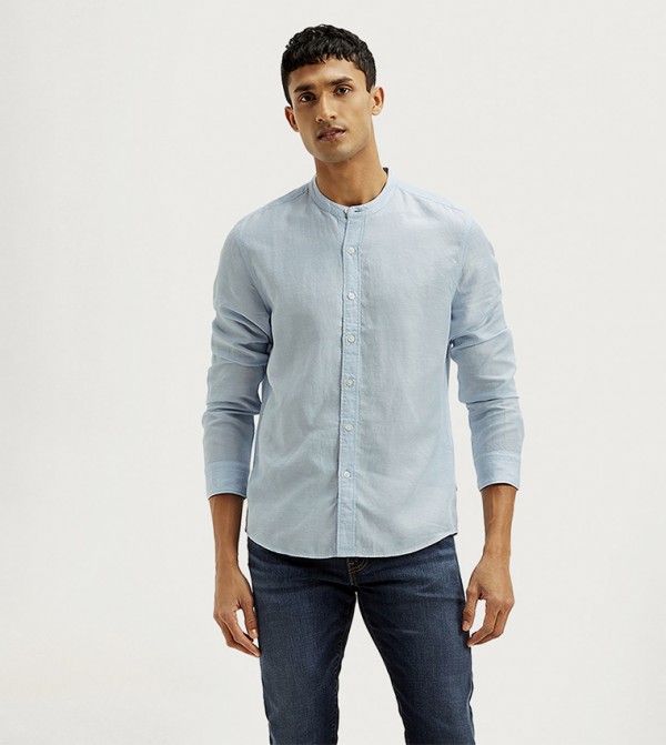 ليفايز  قمصان - أزرق Long Sleeves