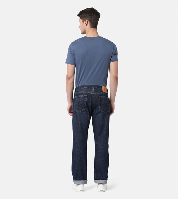 ليفايز رجال - كحلي Straight Jeans